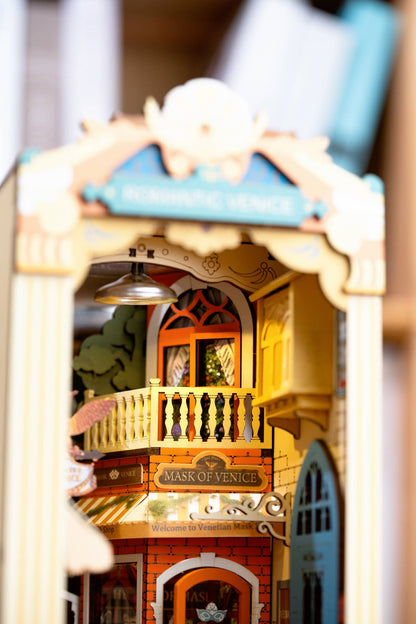 DIY Book Nook Kit: Romantic Venice with Dust Cover