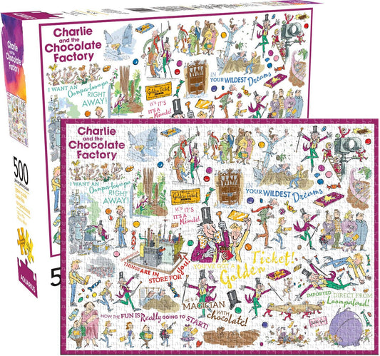 Charlie and Choclate Factory 500 Piece Jigsaw Puzzle
