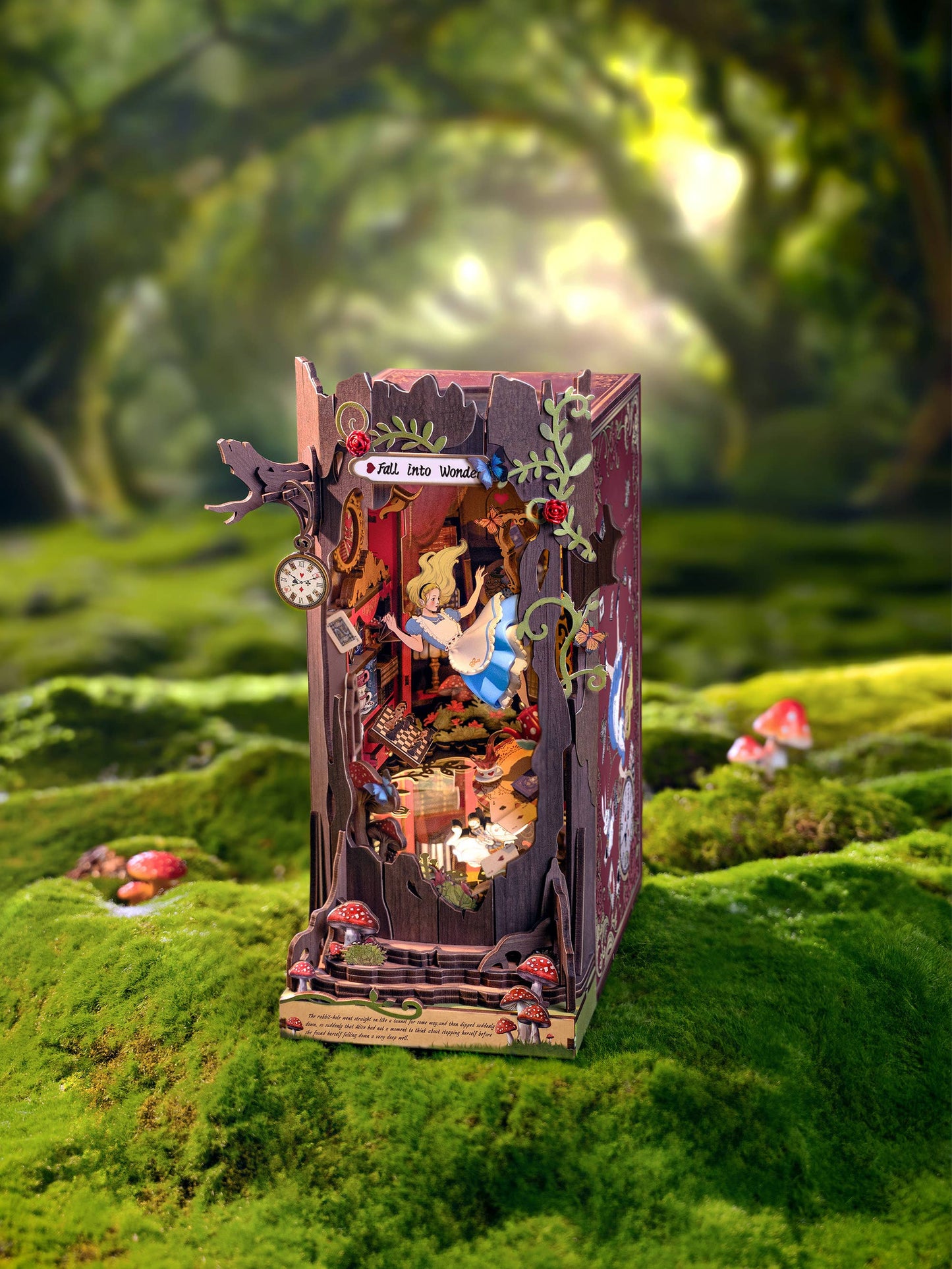 DIY Miniature Book Nook Kit: Fall into Wonder