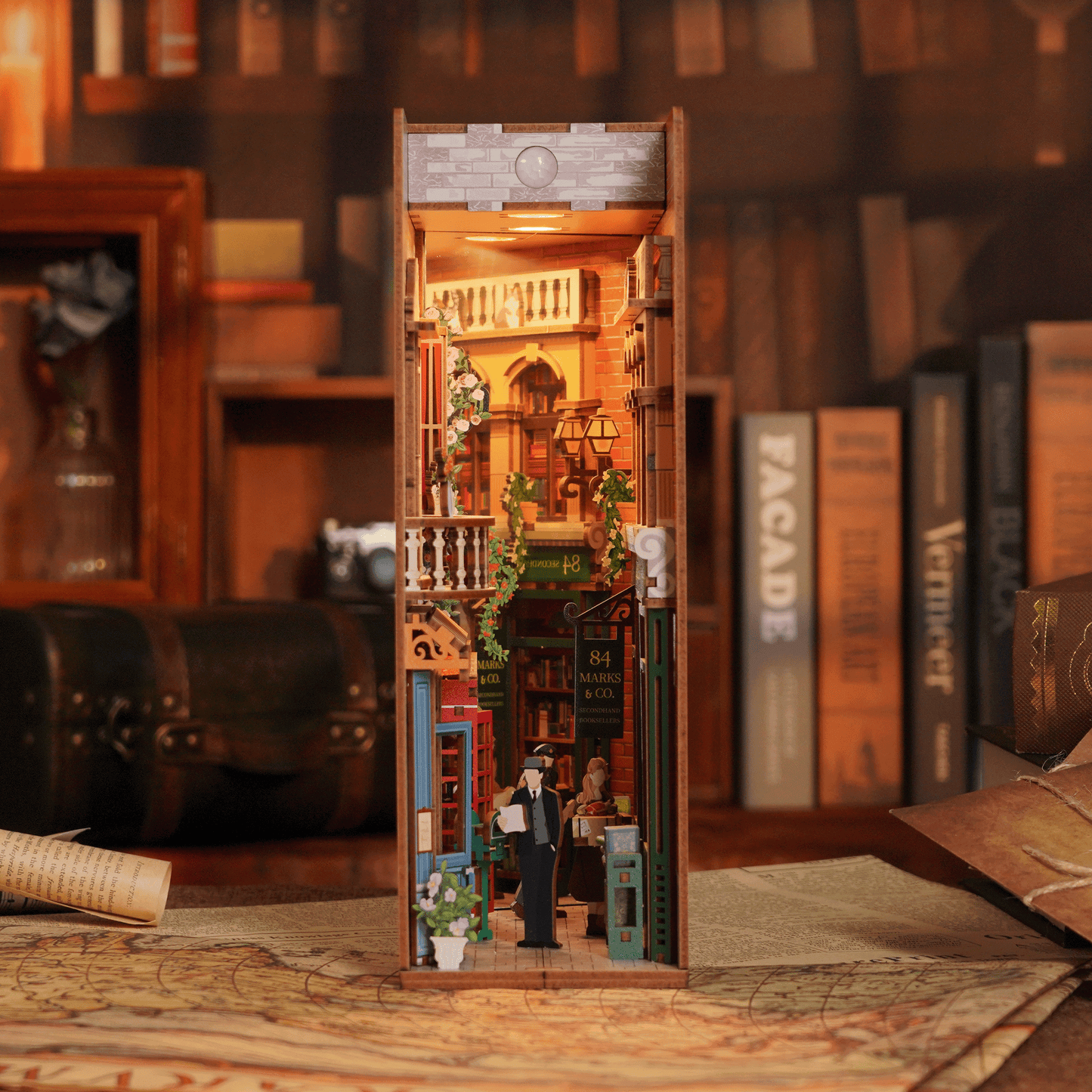 DIY Miniature House Book Nook Kit: 84 Charing Cross Road
