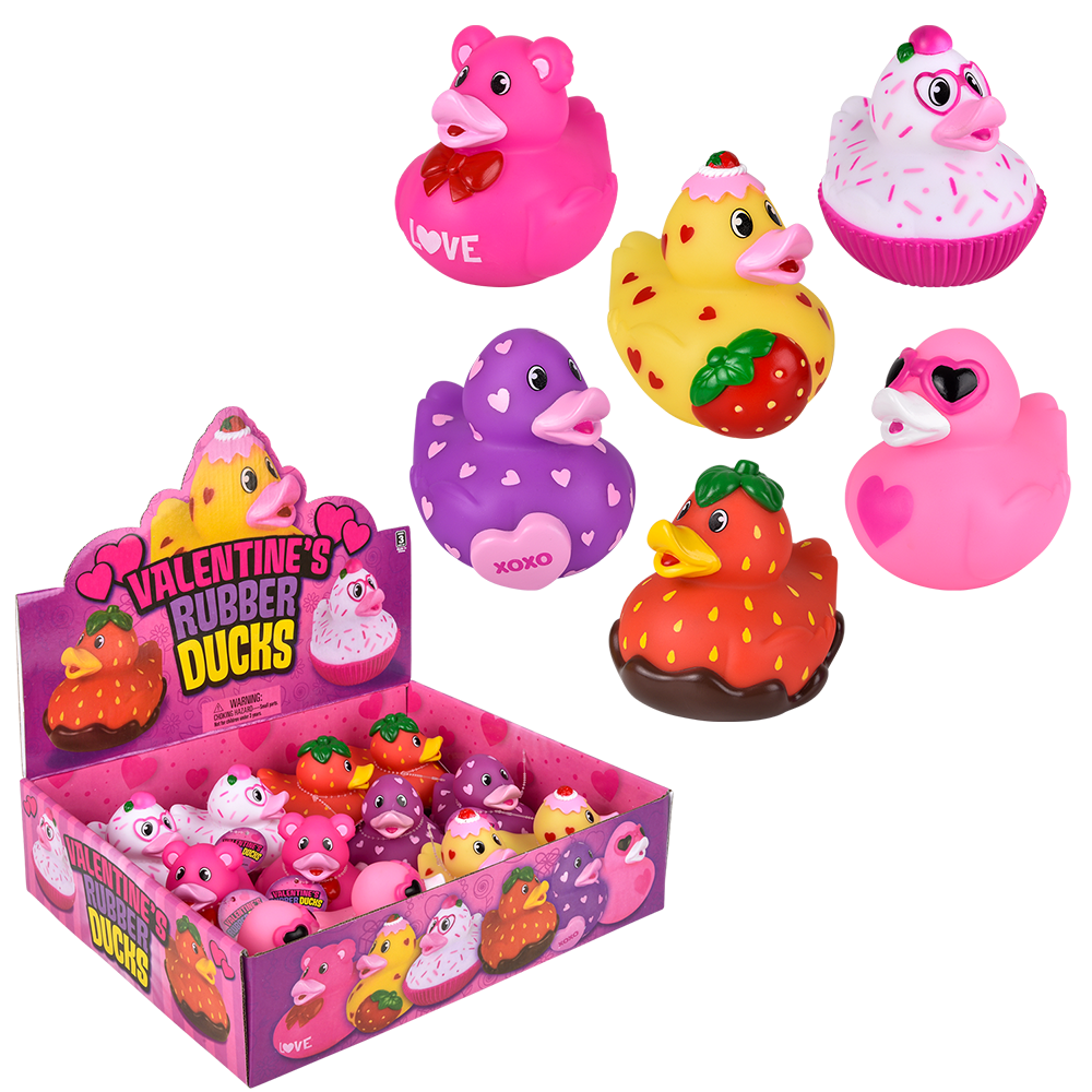 3.5" VALENTINE'S RUBBER DUCK