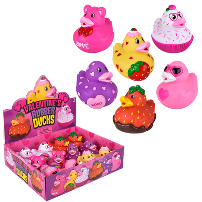 3.5" VALENTINE'S RUBBER DUCK