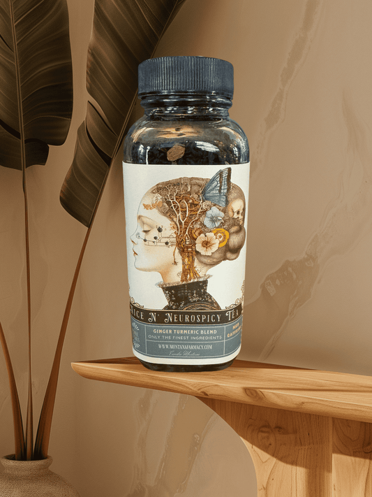 Neurodivergent Nice N' Neurospicy Tea Vintage Science Glass