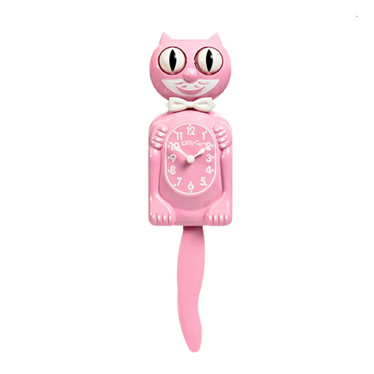 Bubblegum Pink Kitty-Cat Klock (Smaller Size)
