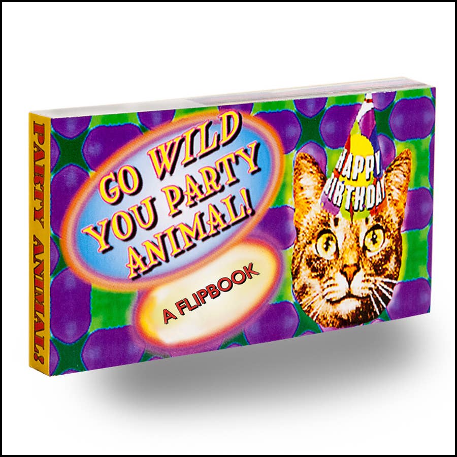 Go Wild You Party Animal Birthday Greeting Flipbook