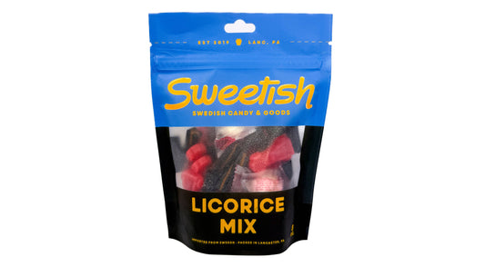 Sweetish- Swedish Candy Wholesale - Sweetish Signature Licorice Mix 1/2lb Bag (12-Pack)