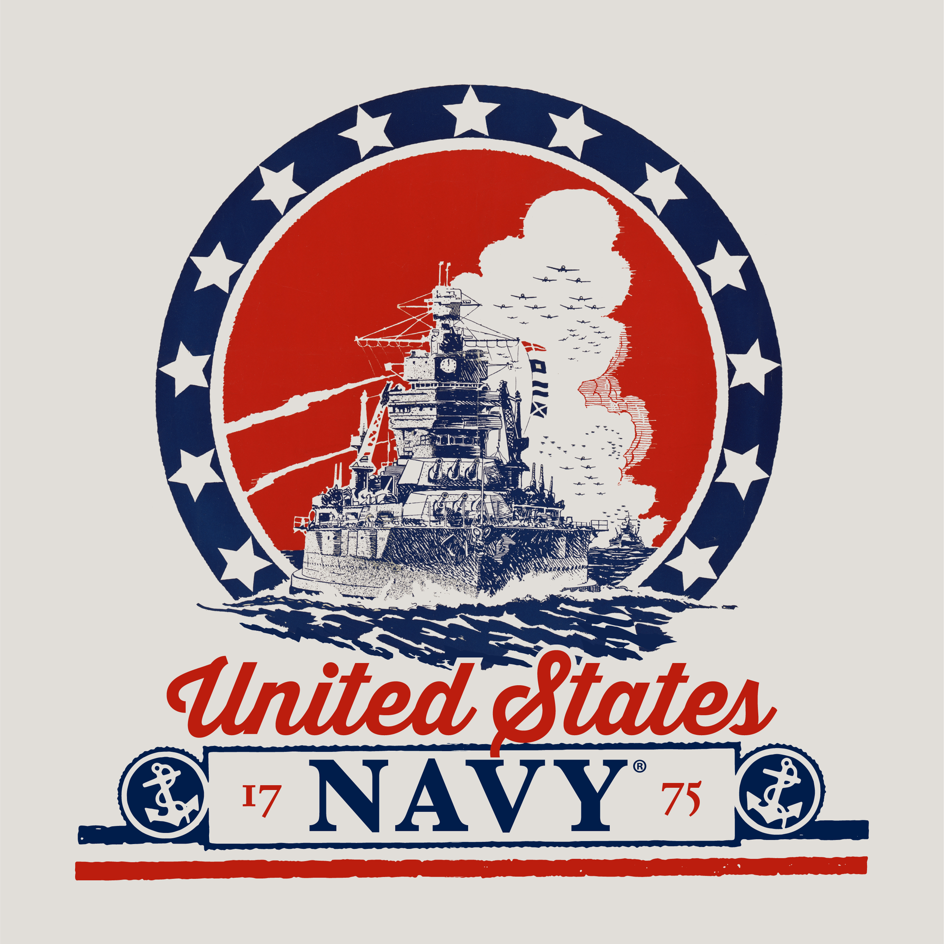 close up of americas navy 1775 patriotic military graphic
