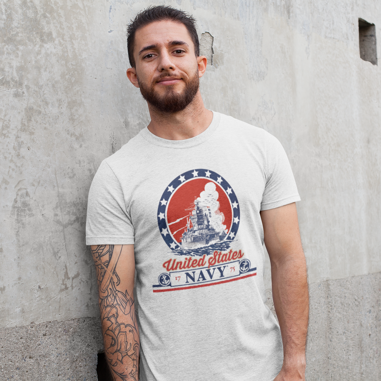unisex americas navy 1775 t shirt worn casually patriotic military style outfit