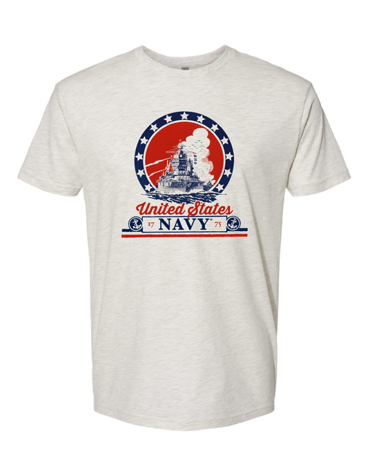 americas navy 1775 patriotic official licensed military graphic t shirt unisex tee