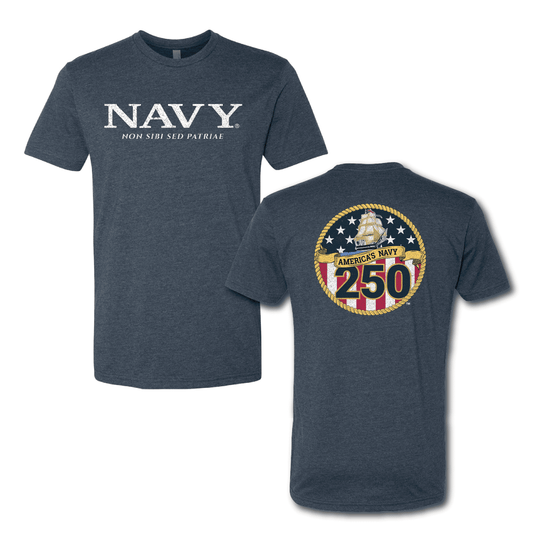 americas navy 250th anniversary official licensed military graphic t shirt patriotic unisex tee