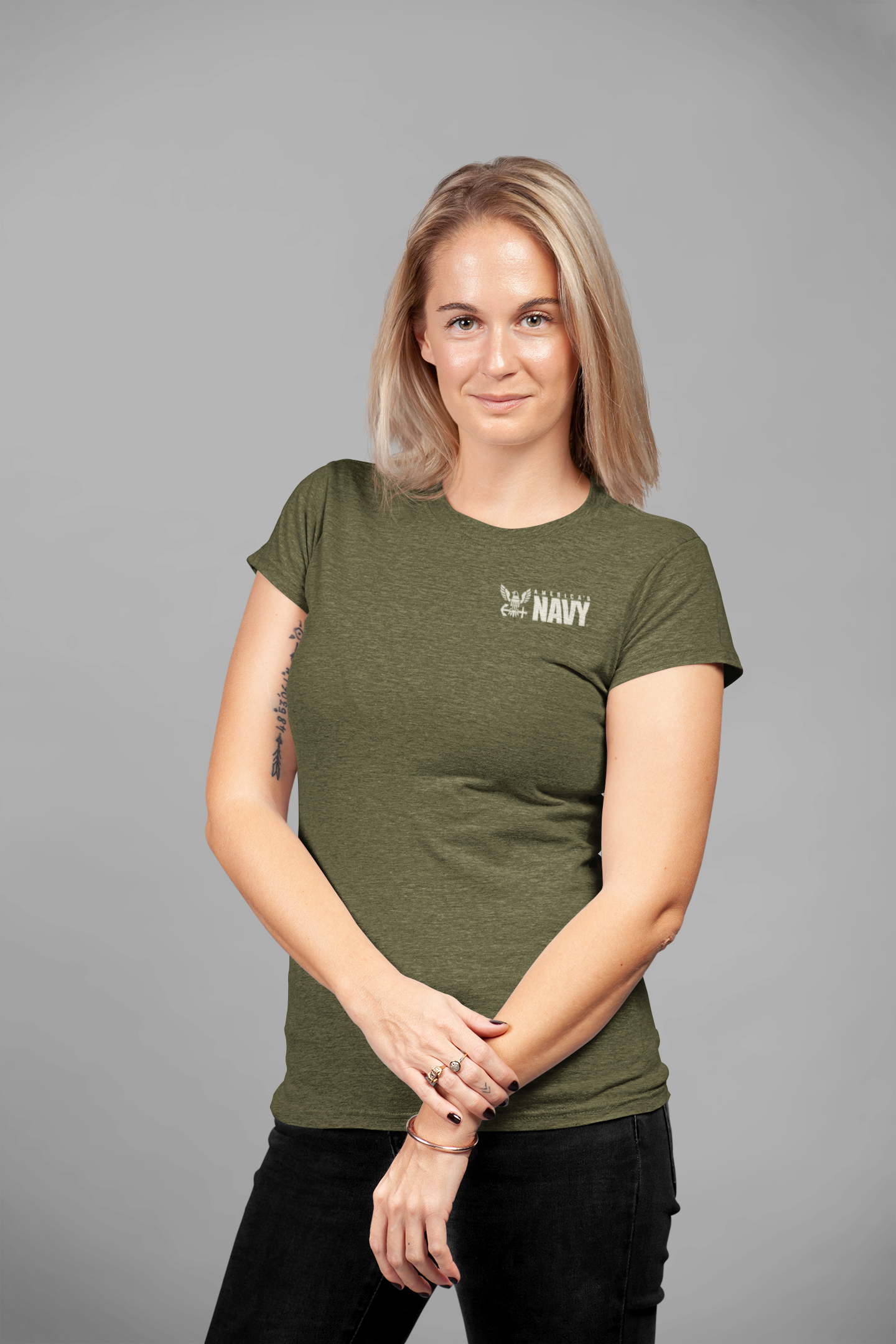 unisex americas navy vintage poster t shirt styled casually patriotic military outfit