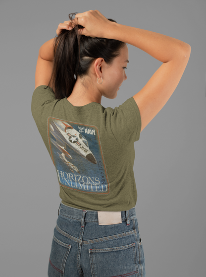 unisex americas navy vintage poster t shirt styled casually patriotic military outfit