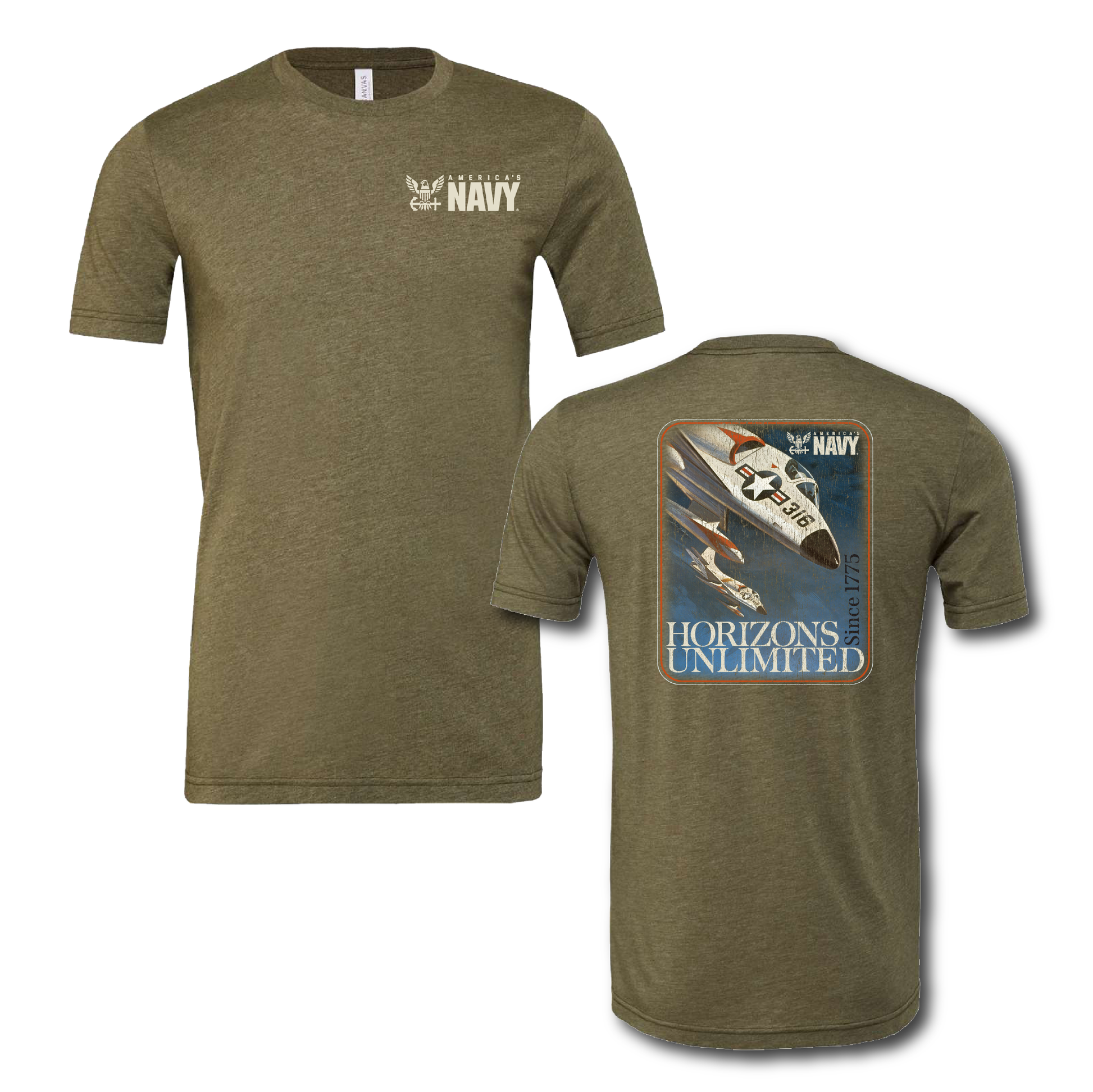 americas navy horizons unlimited retro poster graphic t shirt vintage military apparel