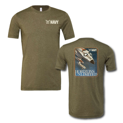 americas navy horizons unlimited retro poster graphic t shirt vintage military apparel