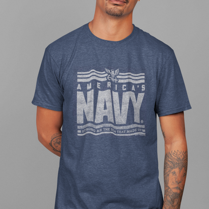 unisex americas navy vintage t shirt styled casually patriotic military outfit