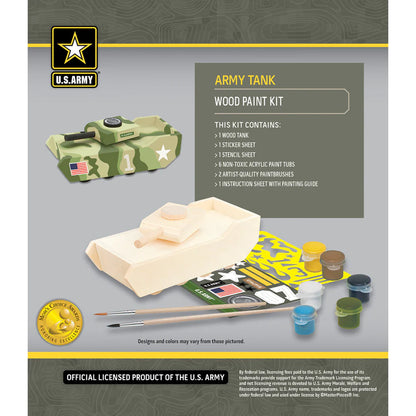 U.S. Army Tank Wood Paint Set