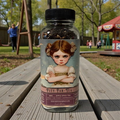 Pity Party Pouters Tea Par-Tea Apple Spice Vintage Tea Jar