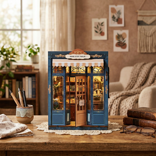 DIY Book Nook Kit: Indigo Story Parlor