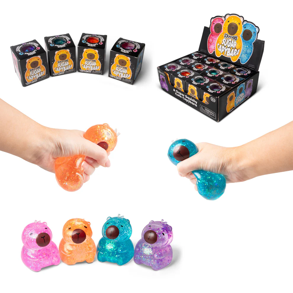Showcase - Scrunchems® Sugar Capybara Squishy Fidget Toy (1pc) Assorted