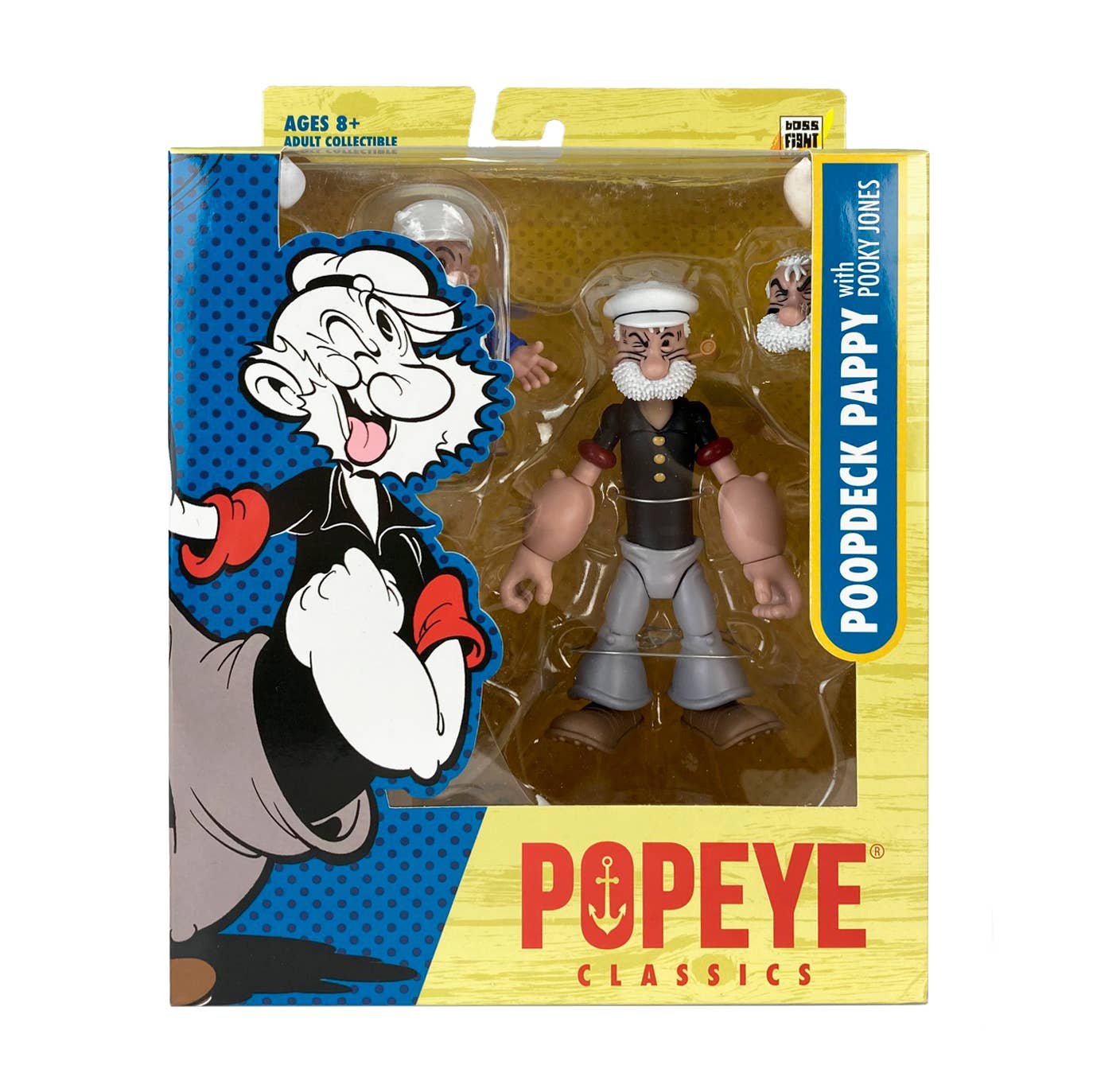 Boss Fight Studio: Action Figures and Collectibles - Popeye Classics Action Figure: Poopdeck Pappy