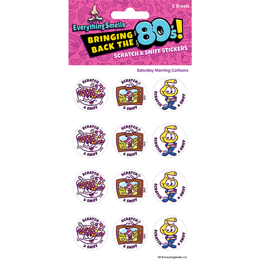 EverythingSmells, LLC - Saturday Morning Cartoons EverythingSmells Scratch & Sniff Stickers