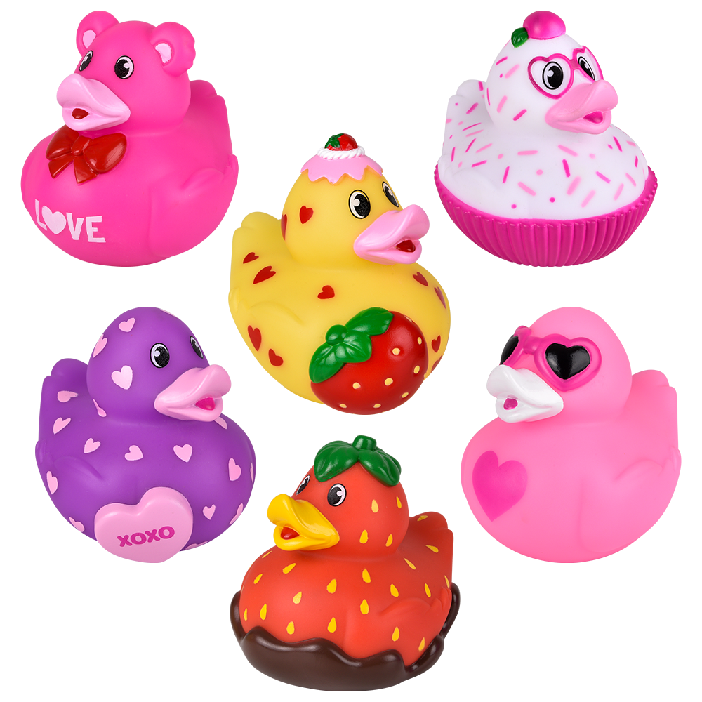 3.5" VALENTINE'S RUBBER DUCK