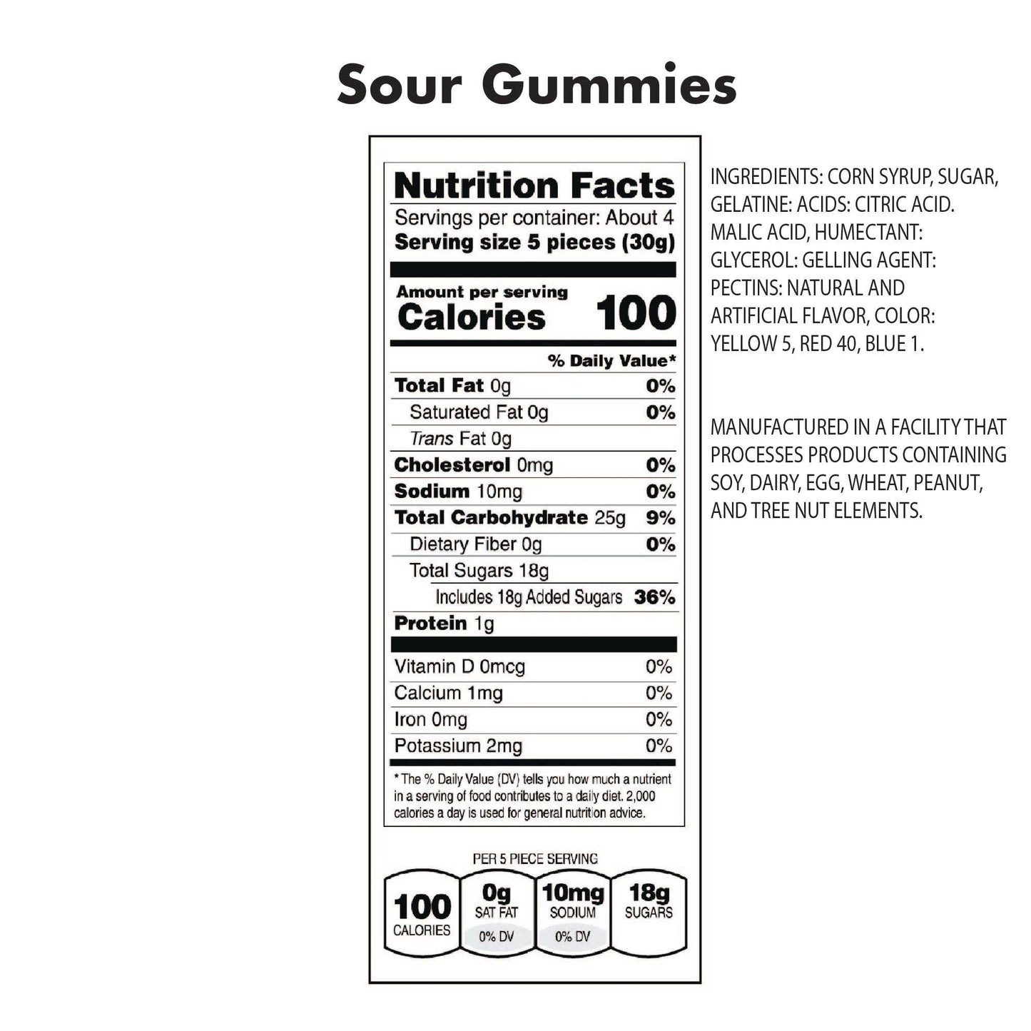 Ohio State Buckeyes Sour Gummies 4.5oz