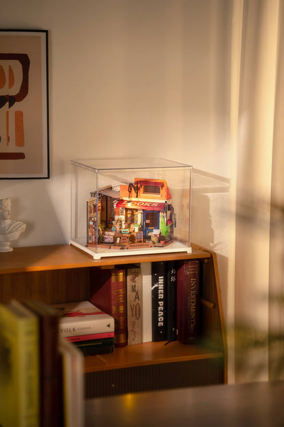 DIY Miniature House Kit: Corner Bookstore