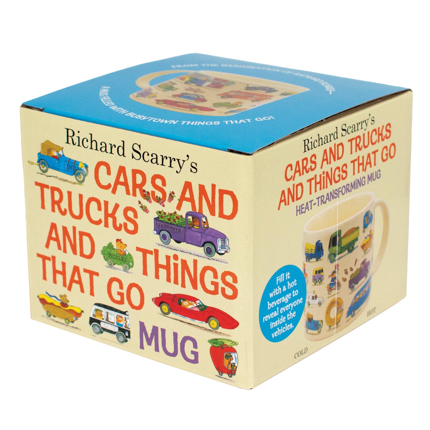 Unemployed Philosophers Guild - Richard Scarry Cars and Trucks Heat-Transforming Mug