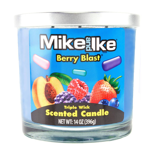 Mike & Ike Berry Blast Candle - 14oz Triple Wick