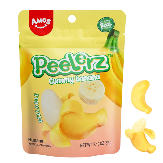 Amos Gummy Peelerz Banana 6oz