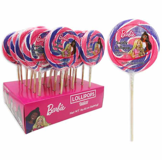 Barbie Swirly Lollipops