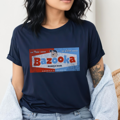 unisex bazooka big twin chews candy shirt styled casually nostalgic candy lover outfit