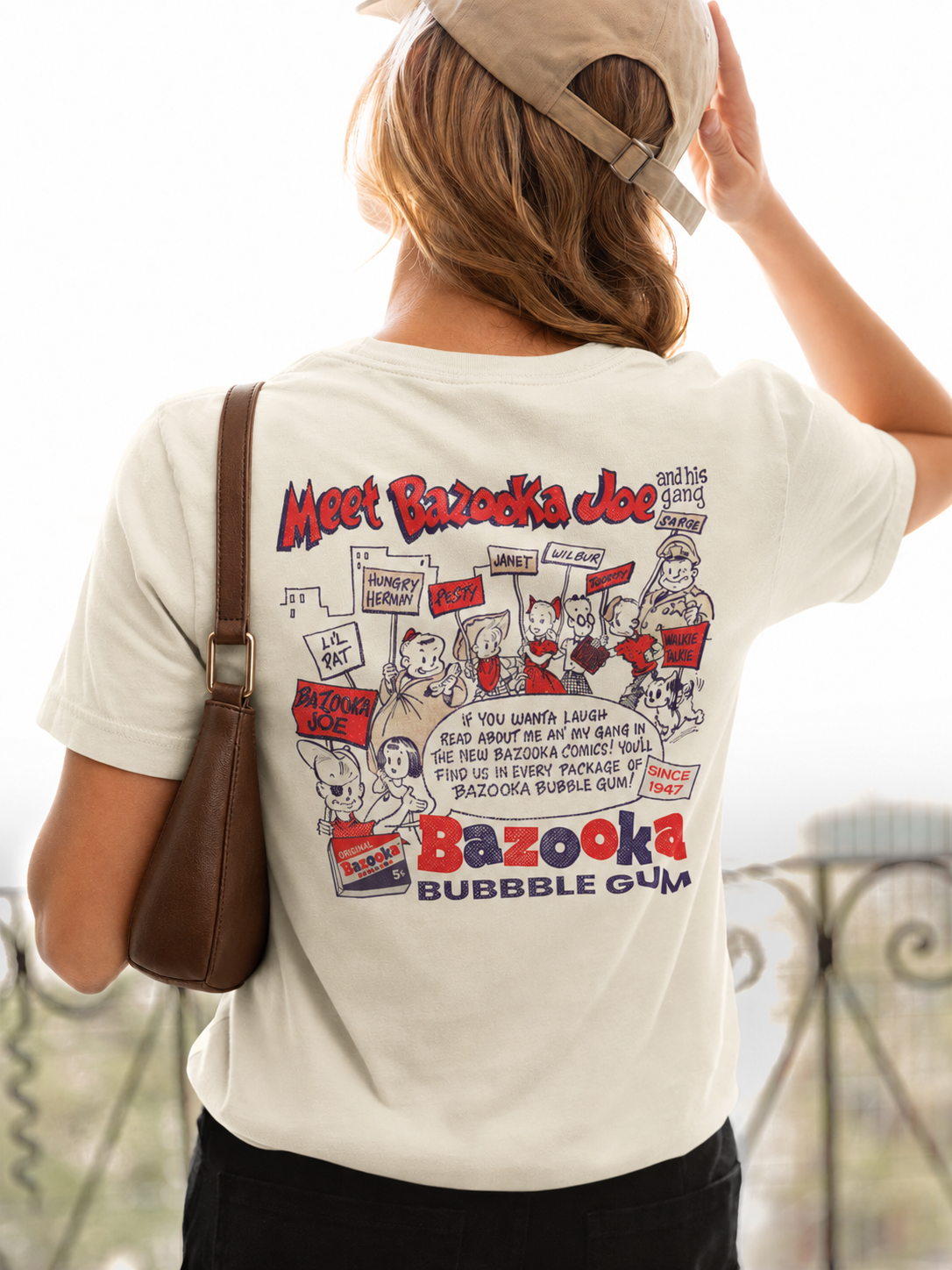 unisex bazooka joe and his gang shirt styled casually nostalgic candy lover outfit