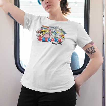 unisex bazooka joe bubble gum shirt styled casually nostalgic candy lover outfit