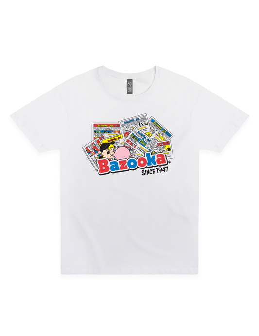 bazooka joe retro comics since 1947 graphic t shirt vintage bubble gum brand unisex nostalgia tee