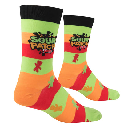 Crazy Socks - Mens Crew - Sour Patch Kids Stripes