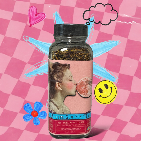 Montana Farmacy - Bubble Gum Fun K-pop the Moon Tea in glass Jar