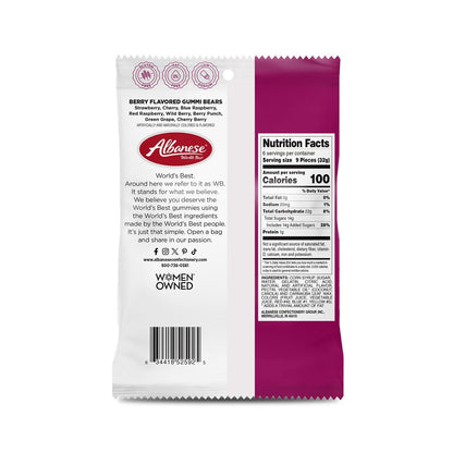Albanese Berry Flavored Gummi Bears- 7.5oz