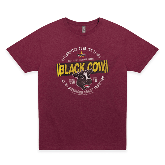 black cow delicious chocolate caramel graphic t shirt retro candy brand unisex nostalgia tee