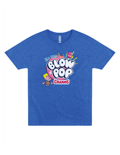 blow pop retro charms pop art graphic t shirt officially licensed candy brand vintage unisex tee