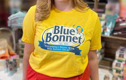Official Blue Bonnet Logo T-Shirt – Retro Margarine Branding