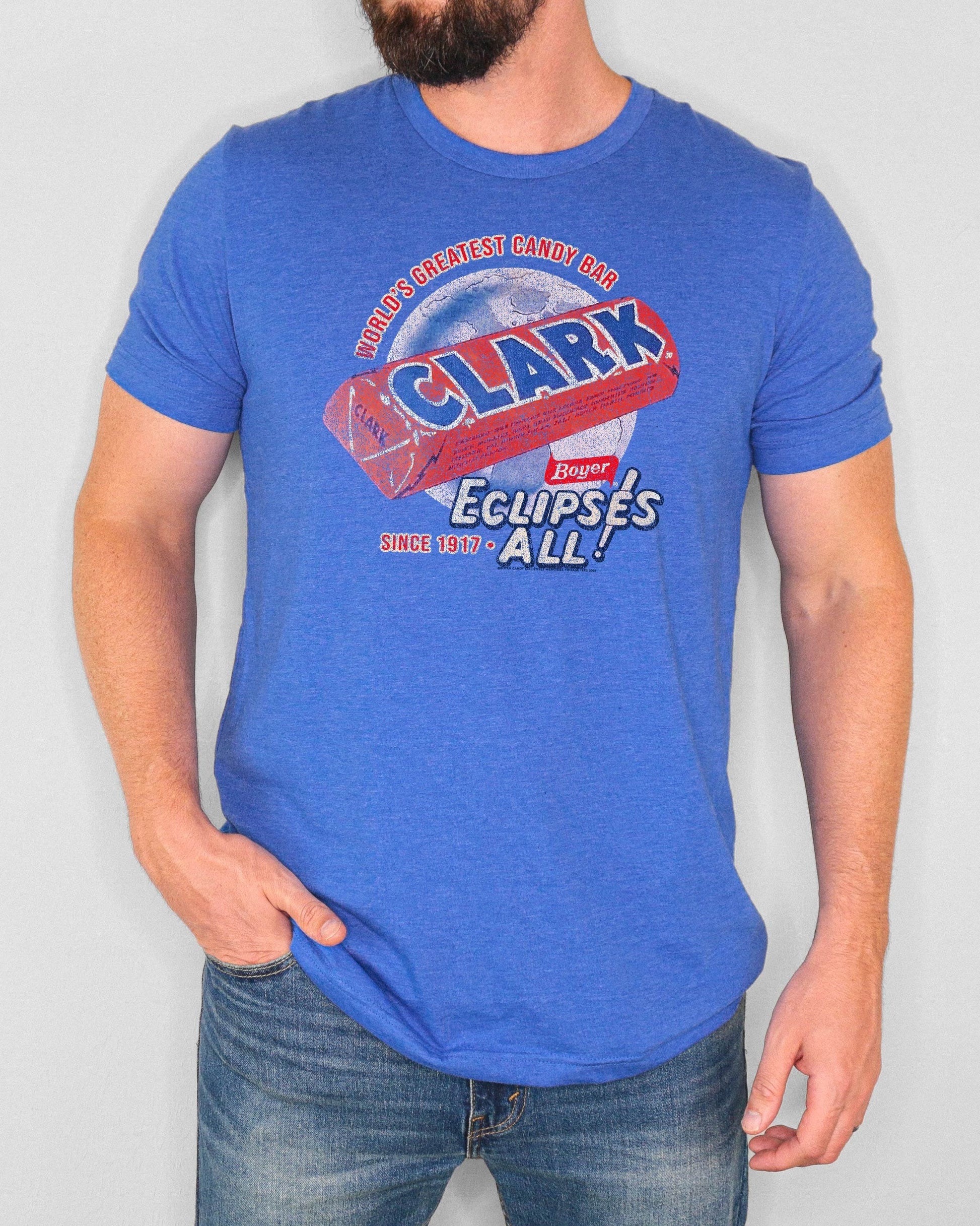unisex clark bar candy shirt styled casually nostalgic candy lover outfit