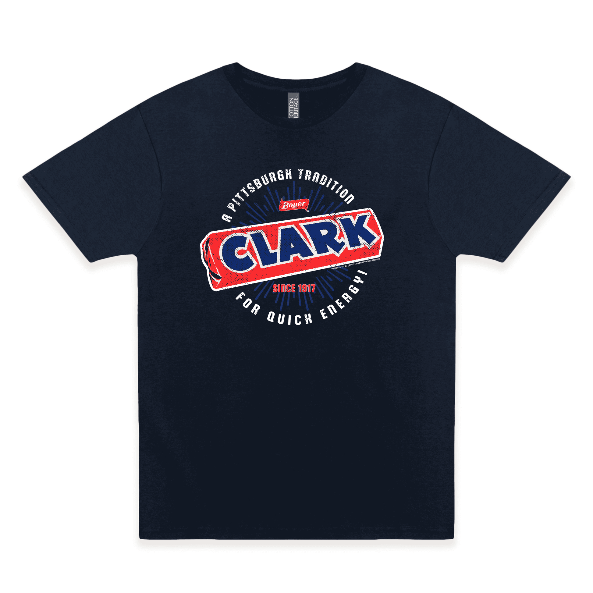 boyer clark bar a pittsburgh tradition graphic t shirt retro candy brand unisex nostalgia tee