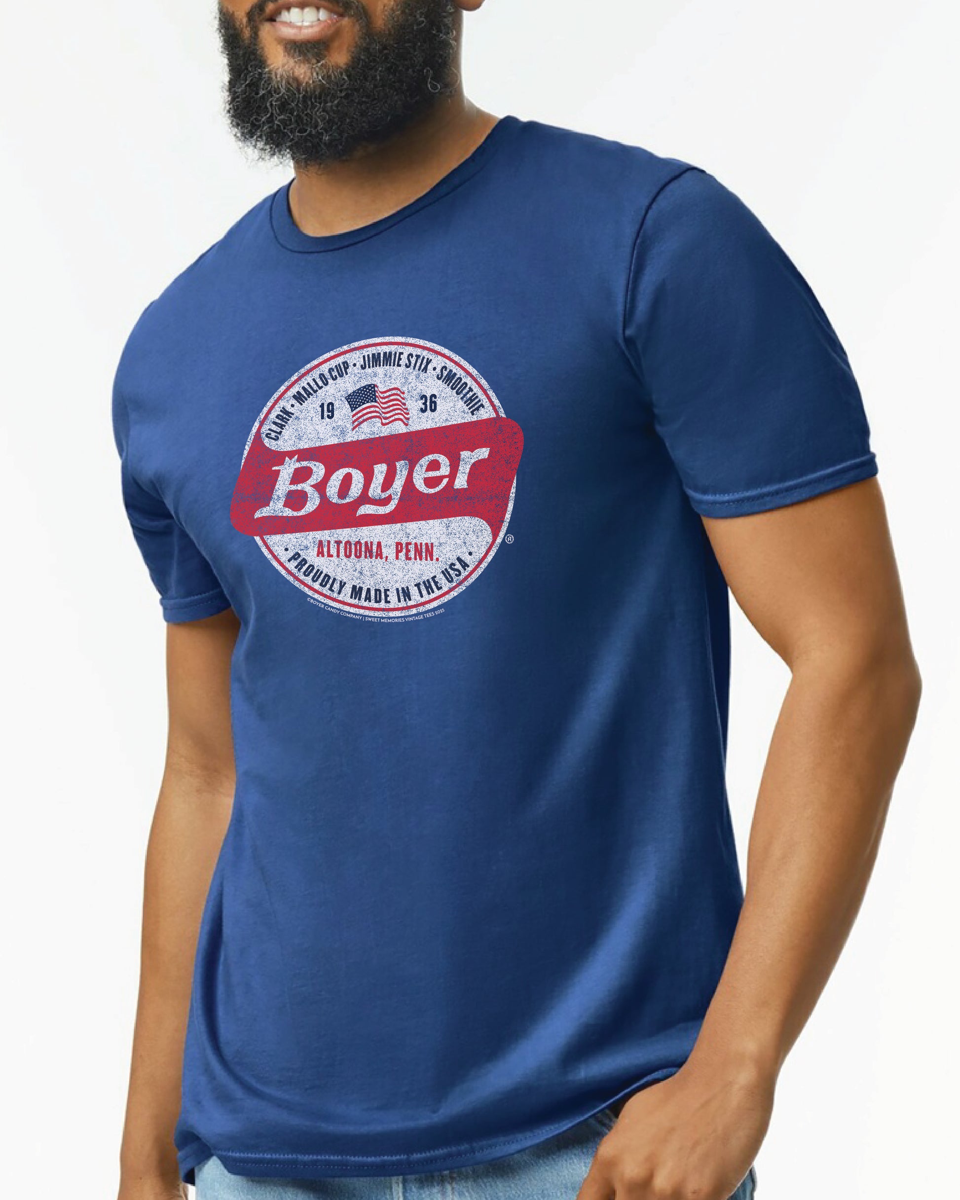 unisex boyer made in america shirt styled casually patriotic candy lover outfit
