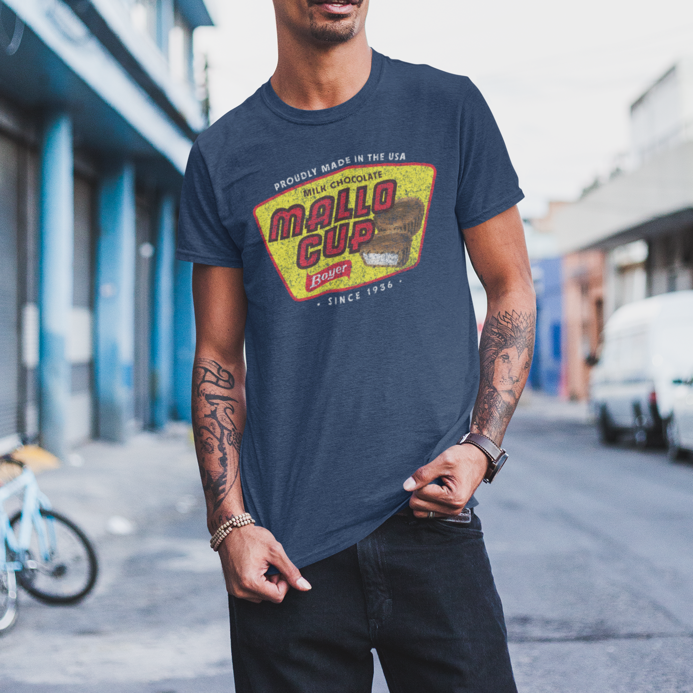unisex mallo cup candy shirt styled casually nostalgic candy lover outfit