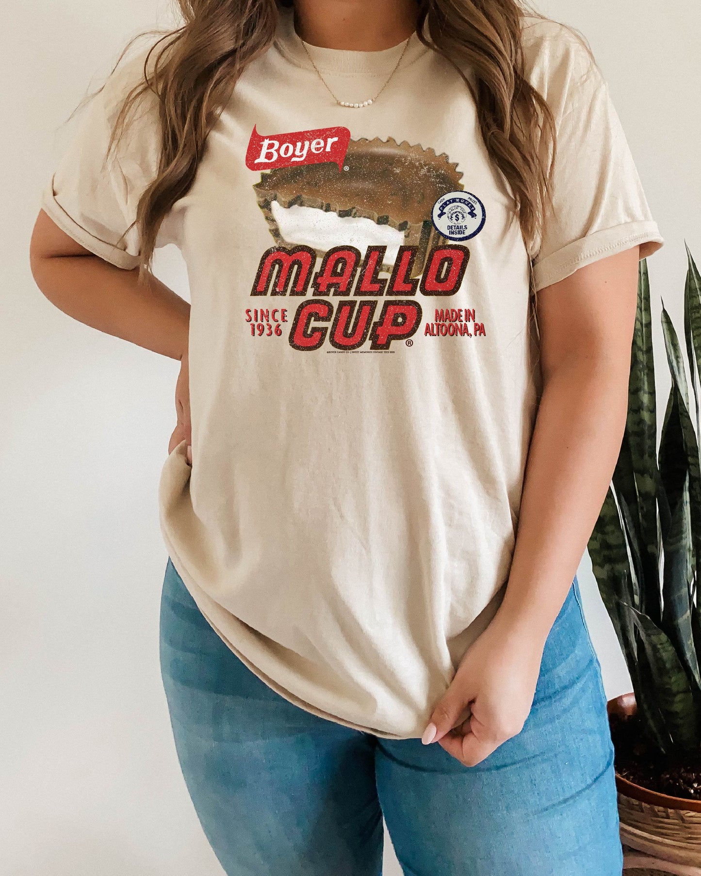 unisex mallo cup candy shirt styled casually nostalgic candy lover outfit