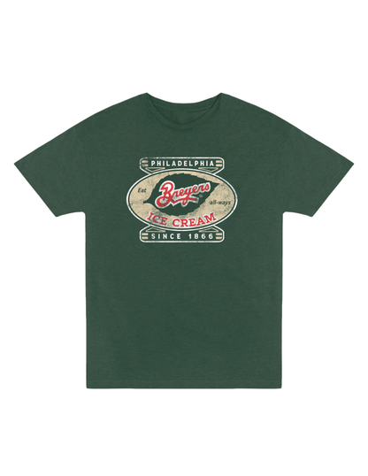 Breyers Ice Cream Philadelphia Since 1866 Vintage Unisex Tee featuring classic Breyers branding and nostalgic ice cream artwork on a retro-inspired t-shirt.