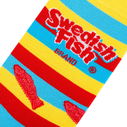 Crazy Socks - Mens Crew - Swedish FishStripes