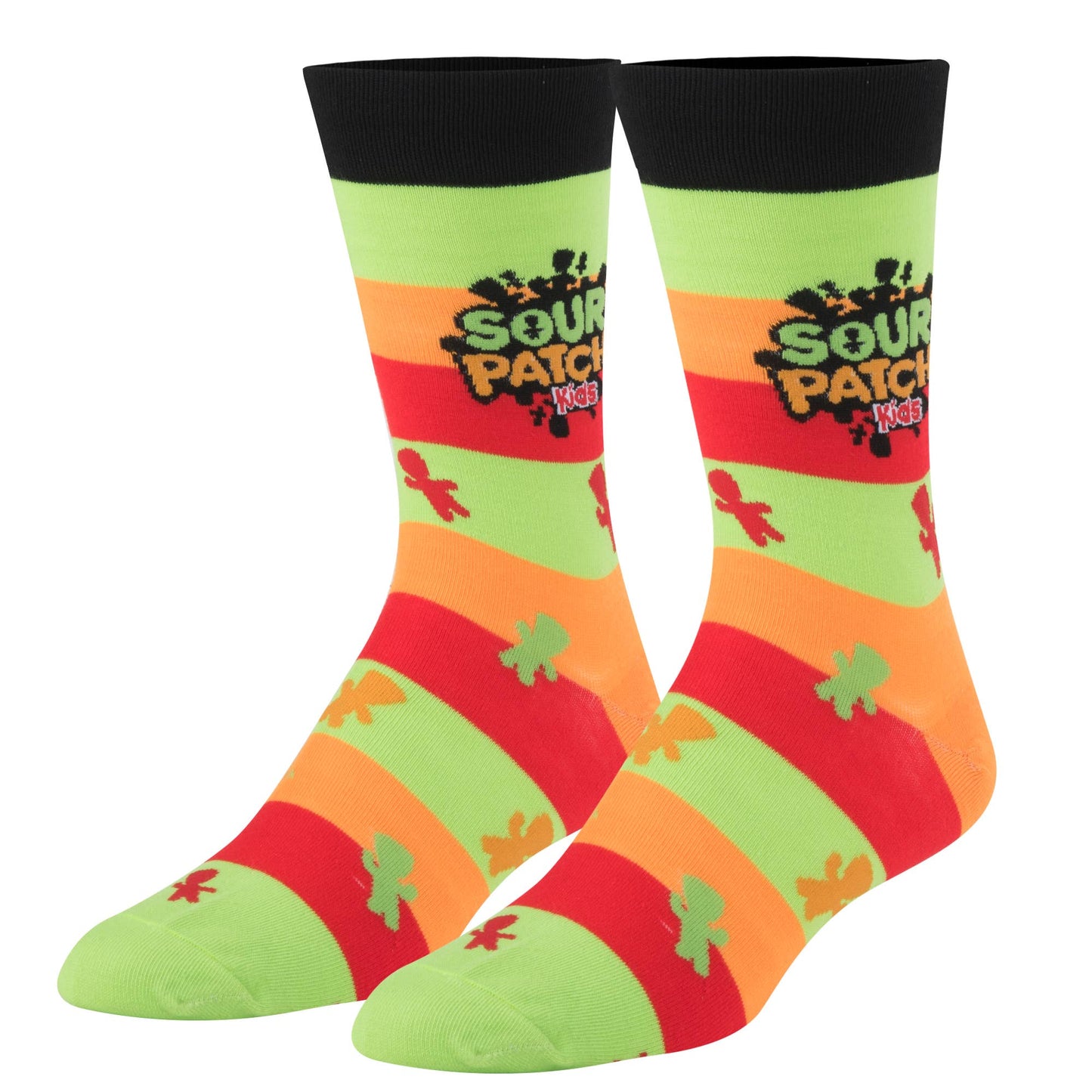 Crazy Socks - Mens Crew - Sour Patch Kids Stripes